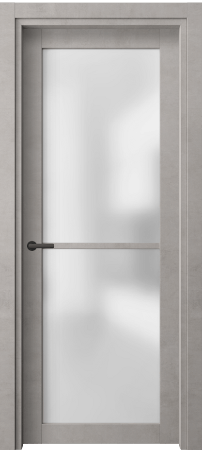 Межкомнатная дверь Нео 2108 Леон серебро Сатинированное стекло Цена 37759 ₽ | Volhovec
