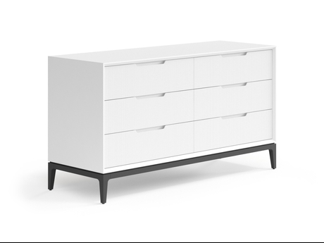 Мебель Комод Вельвет 6 ящиков. Цвет Матовый светло-серый. Материал Гладкая эмаль. Коллекция Комод Вельвет 6 ящиков. Картинка.