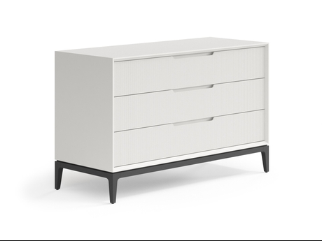 Мебель Комод Пьега 3 ящика. Цвет Матовый тёплый серый. Материал Гладкая эмаль. Коллекция Комод Пьега 3 ящика. Картинка.