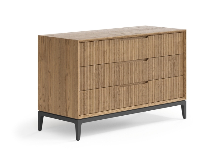 Мебель Комод Пьега 3 ящика. Цвет Дуб мускатный матовый. Материал Массив дуба матовый. Коллекция Комод Пьега 3 ящика. Картинка.