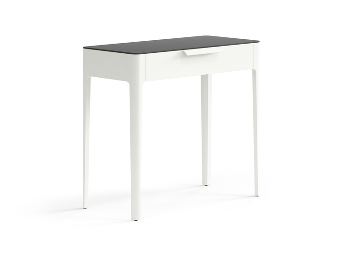 Мебель Консоль Пьега 1 ящик. Цвет Матовый жемчужный. Материал Гладкая эмаль. Коллекция Консоль Пьега 1 ящик. Картинка.