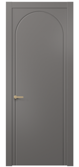 Дверь межкомнатная АКП 8647 МКЛС. Цвет Матовый классический серый. Материал Гладкая эмаль. Коллекция Альба. Картинка.