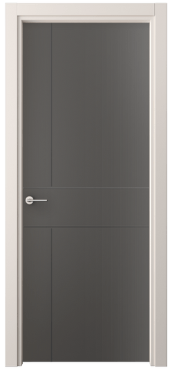 Дверь межкомнатная 4209 ПЭГФ. Цвет ПЭТ графитовый. Материал ПЭТ. Коллекция Фридом. Картинка.