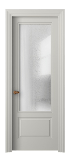 Дверь межкомнатная 8542 МТСР LED. Цвет Матовый тёплый серый. Материал Гладкая эмаль. Коллекция Эссе. Картинка.