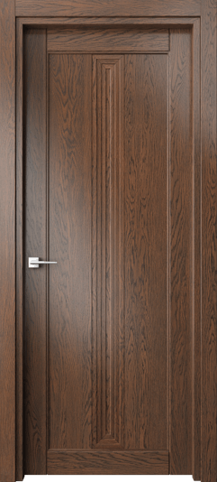 Дверь межкомнатная 6121 ДКЧ. Цвет Дуб коньячный. Материал Массив дуба. Коллекция Эго. Картинка.