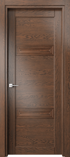 Дверь межкомнатная 6111 ДКЧ. Цвет Дуб коньячный. Материал Массив дуба. Коллекция Эго. Картинка.