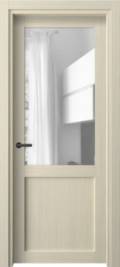 Дверь межкомнатная 2122 МОЯ ПРОЗ. Цвет Молочный ясень. Материал Сиплекс ламинатин. Коллекция Нео. Картинка.