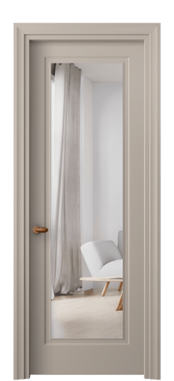 Дверь межкомнатная 8503 МБСК ЗЕР. Цвет Матовый бисквитный. Материал Гладкая эмаль. Коллекция Эссе. Картинка.