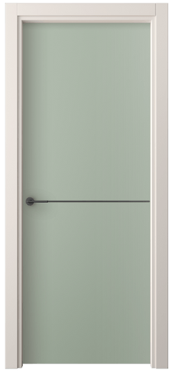 Дверь межкомнатная 4207 ПЭСО. Цвет ПЭТ светло-оливковый. Материал ПЭТ. Коллекция Фридом. Картинка.