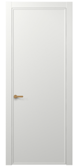 Дверь межкомнатная АКП 8601 МССР. Цвет Матовый светло-серый. Материал Гладкая эмаль. Коллекция Фрэйм. Картинка.