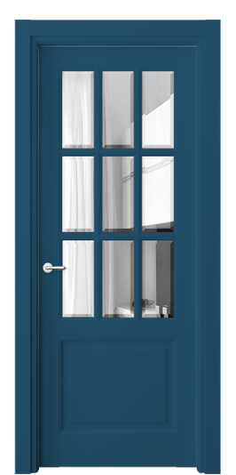 Дверь межкомнатная 6312 NCS S 5030-R90B. Цвет NCS NCS S 5030-R90B. Материал Гладкая эмаль. Коллекция Тоскана Грильято. Картинка.