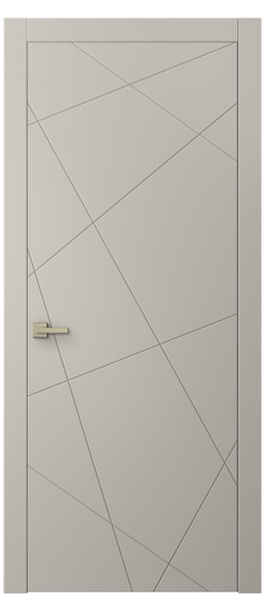 Дверь межкомнатная 8048 МСБЖ. Цвет Матовый светло-бежевый. Материал Гладкая эмаль. Коллекция Линия. Картинка.