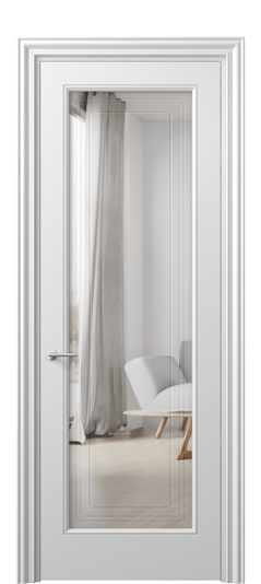 Межкомнатная дверь 8400 МБЛ Двустороннее зеркало с гравировкой. Цвет Матовый белоснежный. Материал Гладкая эмаль. Коллекция Маскот. Фото. Дверь межкомнатная 8400 МБЛ Двустороннее зеркало с гравировкой. Цвет Матовый белоснежный. Материал Гладкая эмаль. Коллекция Маскот. Картинка.