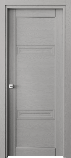 Дверь межкомнатная 6111 ДНСР. Цвет Дуб нейтральный серый. Материал Массив дуба эмаль. Коллекция Эго. Картинка.