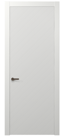 Дверь межкомнатная АКП 8628 МССР. Цвет Матовый светло-серый. Материал Гладкая эмаль. Коллекция Дюна. Картинка.