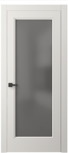 Дверь межкомнатная 8300 МПБЛ СЕР САТ. Цвет Матовый пудровый белый. Материал Гладкая эмаль. Коллекция Линия. Картинка.