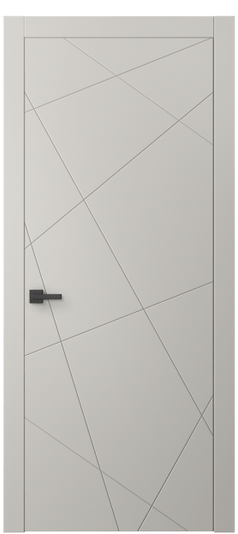 Дверь межкомнатная 8048 МОС. Цвет Матовый облачно-серый. Материал Гладкая эмаль. Коллекция Линия. Картинка.
