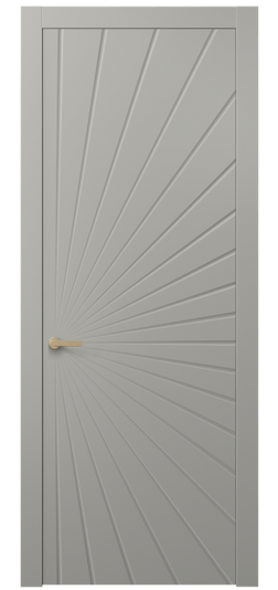 Дверь межкомнатная АКП 8649 МНСР. Цвет Матовый нейтральный серый. Материал Гладкая эмаль. Коллекция Альба. Картинка.