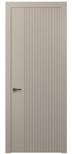 Дверь межкомнатная 8643 МБСК . Цвет Матовый бисквитный. Материал Гладкая эмаль. Коллекция Альба. Картинка.