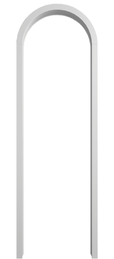 Дверь межкомнатная Арка МБЛ. Цвет Матовый белоснежный. Материал Гладкая эмаль. Коллекция Палаццо. Картинка.
