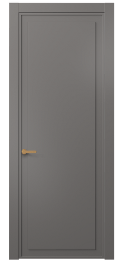 Дверь межкомнатная АКП 8602 МКЛС. Цвет Матовый классический серый. Материал Гладкая эмаль. Коллекция Фрэйм. Картинка.