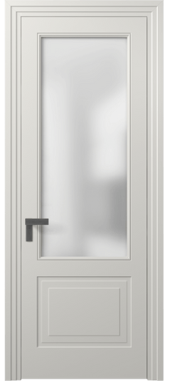Дверь межкомнатная 8352 МСР Сатин. Цвет Матовый серый. Материал Гладкая эмаль. Коллекция Рокка. Картинка.
