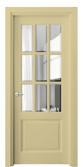 Дверь межкомнатная 6312 Слоновая кость RAL 1014. Цвет RAL Слоновая кость RAL 1014. Материал Гладкая эмаль. Коллекция Тоскана Грильято. Картинка.