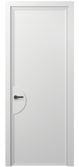 Дверь межкомнатная 8604 МБЛ . Цвет Матовый белоснежный. Материал Гладкая эмаль. Коллекция Фрэйм. Картинка.