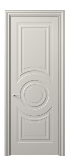 Дверь межкомнатная 8461 МОС. Цвет Матовый облачно-серый. Материал Гладкая эмаль. Коллекция Маскот. Картинка.