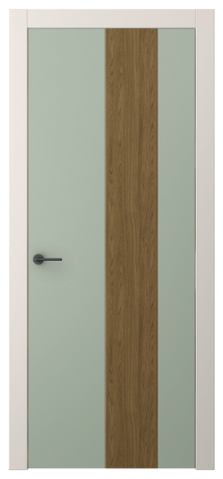 Дверь межкомнатная АКП 4225 ПЭСО. Цвет ПЭТ светло-оливковый. Материал ПЭТ. Коллекция Фридом. Картинка.