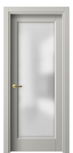 Дверь межкомнатная 1402 МТСР САТ. Цвет Матовый тёплый серый. Материал Гладкая эмаль. Коллекция Галант. Картинка.