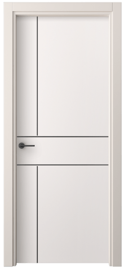 Дверь межкомнатная 4209 ПЭКС. Цвет ПЭТ кремово-серый. Материал ПЭТ. Коллекция Фридом. Картинка.
