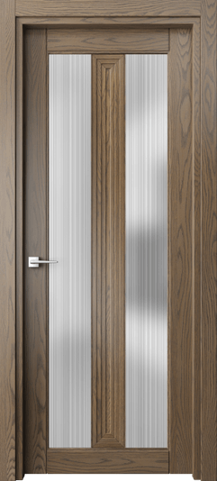Дверь межкомнатная 6122 ДММ ДОЖДЬ. Цвет Дуб мраморный. Материал Массив дуба. Коллекция Эго. Картинка.