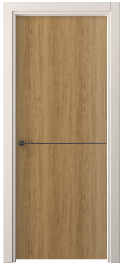 Дверь межкомнатная 4207 ГОР. Цвет Грецкий орех. Материал Ламинатин. Коллекция Фридом. Картинка.