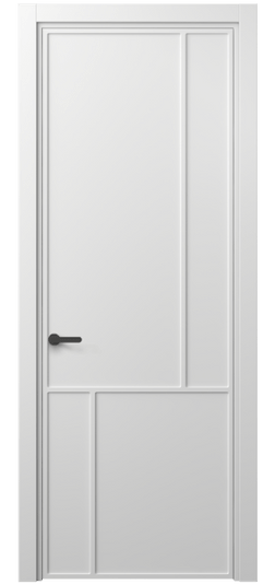 Дверь межкомнатная 8606 МБЛ . Цвет Матовый белоснежный. Материал Гладкая эмаль. Коллекция Фрэйм. Картинка.