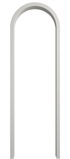 Дверь межкомнатная Арка МСР. Цвет Матовый серый. Материал Гладкая эмаль. Коллекция Палаццо. Картинка.