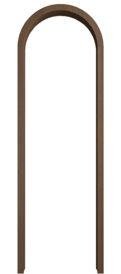 Дверь межкомнатная Арка ДКШ.М. Цвет Дуб каштановый матовый. Материал Массив дуба матовый. Коллекция Палаццо. Картинка.