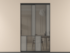 Перегородка Мозаик внутри проёма 2 створки