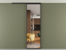 Перегородка Формато вдоль стены на потолок 1 створка