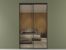 Перегородка Формато внутри проёма 2 створки