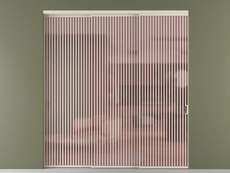 Перегородка Формато внутри проёма 3 створки с синхронным механизмом